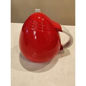 Chinese Red Hall Handle Salt Shaker